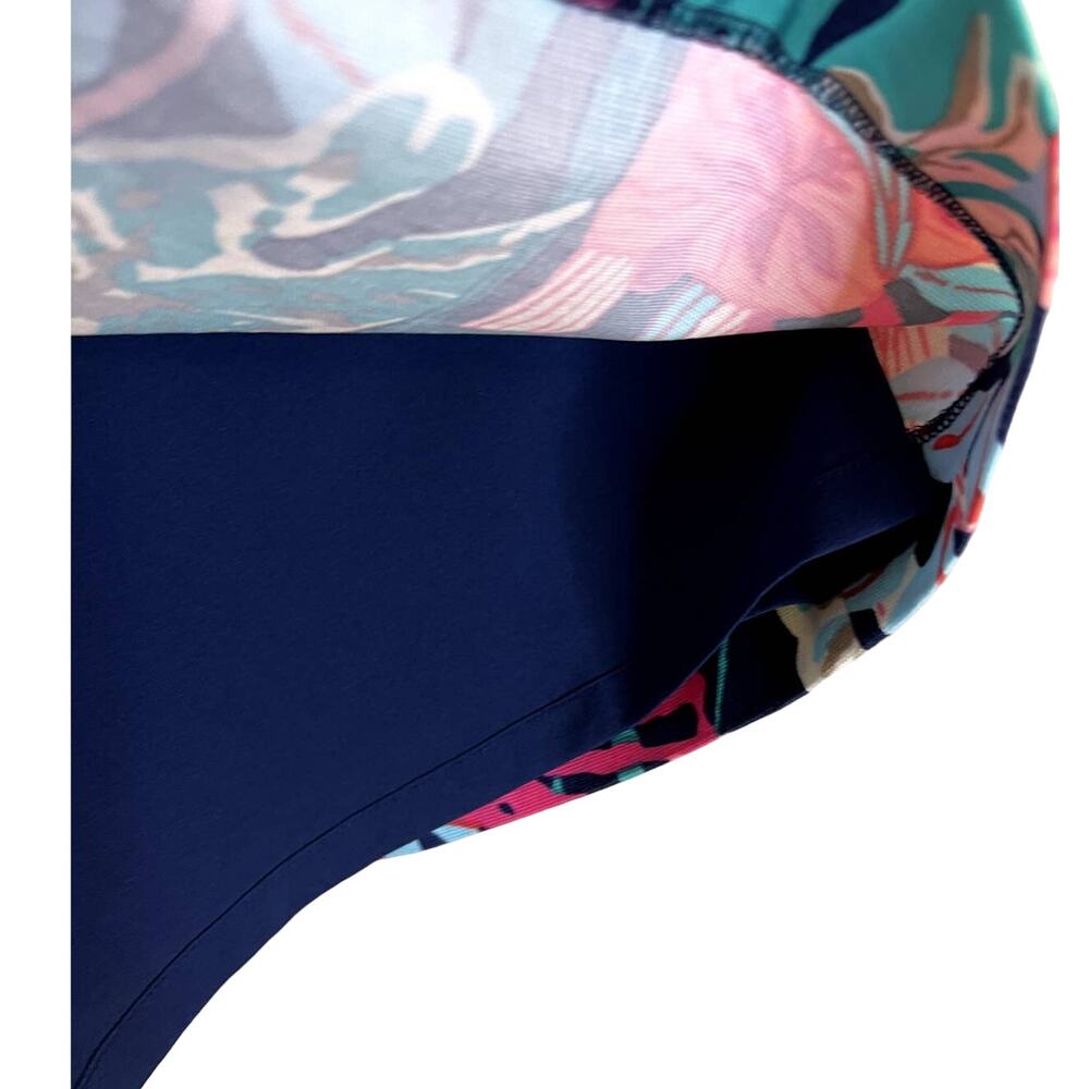 Talbots Multicolor botanical Tropical print, straight Mini, Side Zip, 6P - Picture 5 of 7